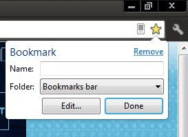 Star Icon to Add Bookmark